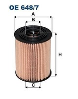 Filtron ÖLfilter OE 648/7 FüR Chevrolet Opel Hyundai