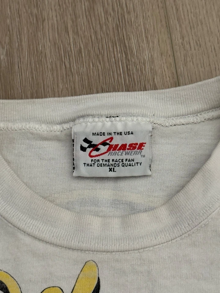 vintage 90s NASCAR Aop Dale Jarret Chase USA Made Racing All Over Print Tee XL - Image 3 of 4
