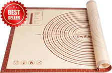 Silicone Pastry Mat 36x24 Extra Large Baking Mat w/ Measurements for Dough