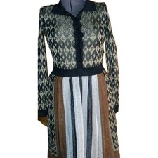 Valentino lutex monogram knit dress 
