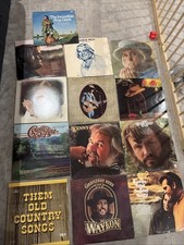 Country Vinyl Records Lot Of 13 Charlie Rich Kenny Roger’s Don Williams Waylon