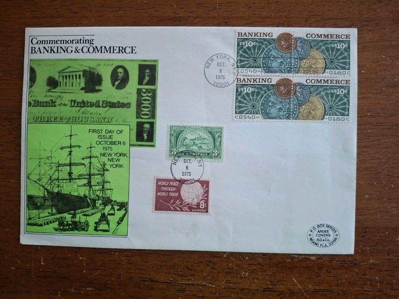 Scott 1577-78 Banking and Commerce Oct 6, 1975  ARDEE Cachet FDC