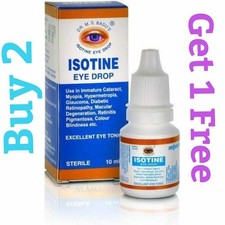 Isotine Eye Drops Pure Herbal and 100 Genuine Myopia, Cataract Buy2 Get 1 Free