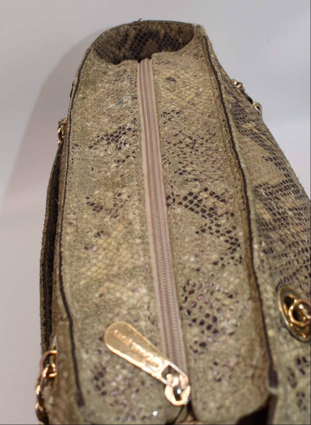 Michael Kors Python Embossed Leather Chain Strap … - image 6