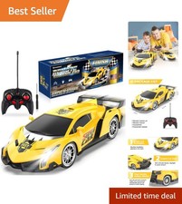 High-Speed 1:18 Electric RC Car with Bright LED Lights – Ideal Birthday Present!