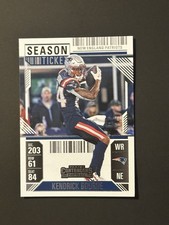 2024 Panini-Contenders - Kendrick Bourne Patriots #69 Season Ticket 