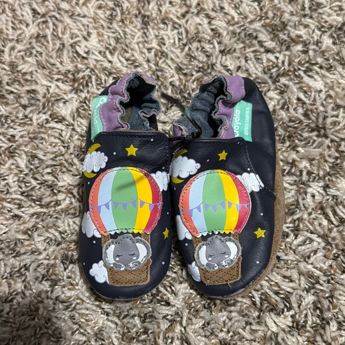 Scarpine Neonata 0 Mesi Scarpe Robeez Per Bambini - In Pelle, Comode E