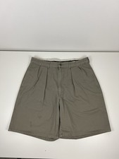 VTG Polo Ralph Lauren Tyler Shorts Mens Size 34 Beige Pleated Chino USED READ