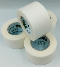 Micropore White Surgical Tape ? 2.5cm x 9.1m ? Pack of 4 ? 3M Medical Tape
