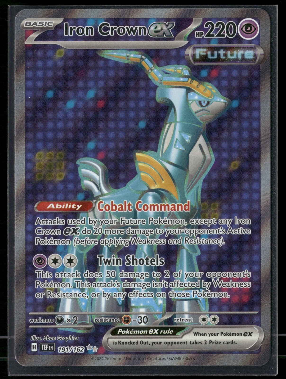 Iron Crown ex - Ultra Rare SV05: Temporal Forces 191/162 NM