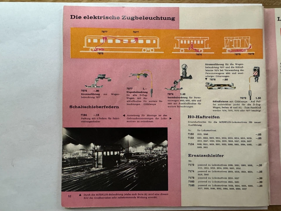 Märklin H0 illuminazione interna lanterna finale arredamento interno figure... - Immagine 2 di 4