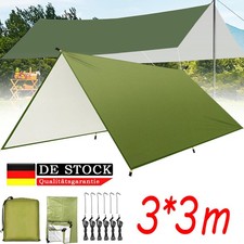 Tarp Impermeabile 3x3m🏕️ 210T Pieghevole Tenda Tenda da Sole | Accedi Ora!