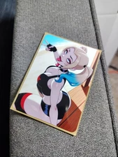 2.5x3.5" Premium Photo Print ACEO Card Curvy bigbutt Waifu Harley Quinn 