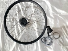 Shimano Nexus Inter 7 Hub in ISO 451 wheel, microSHIFT  7 shifter, 3 sprockets