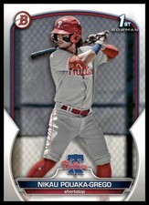 2023 Bowman #BP-89 Nikau Pouaka-Grego Prospects Philadelphia Phillies NM+