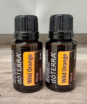 2 PACK doTERRA  Wild Orange Essential Oil 15mL NEW/SEALED Exp 2027