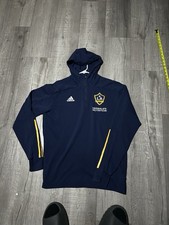 Adidas Real Madrid Futbol Soccer Embroidered Hooded Jacket Size XL