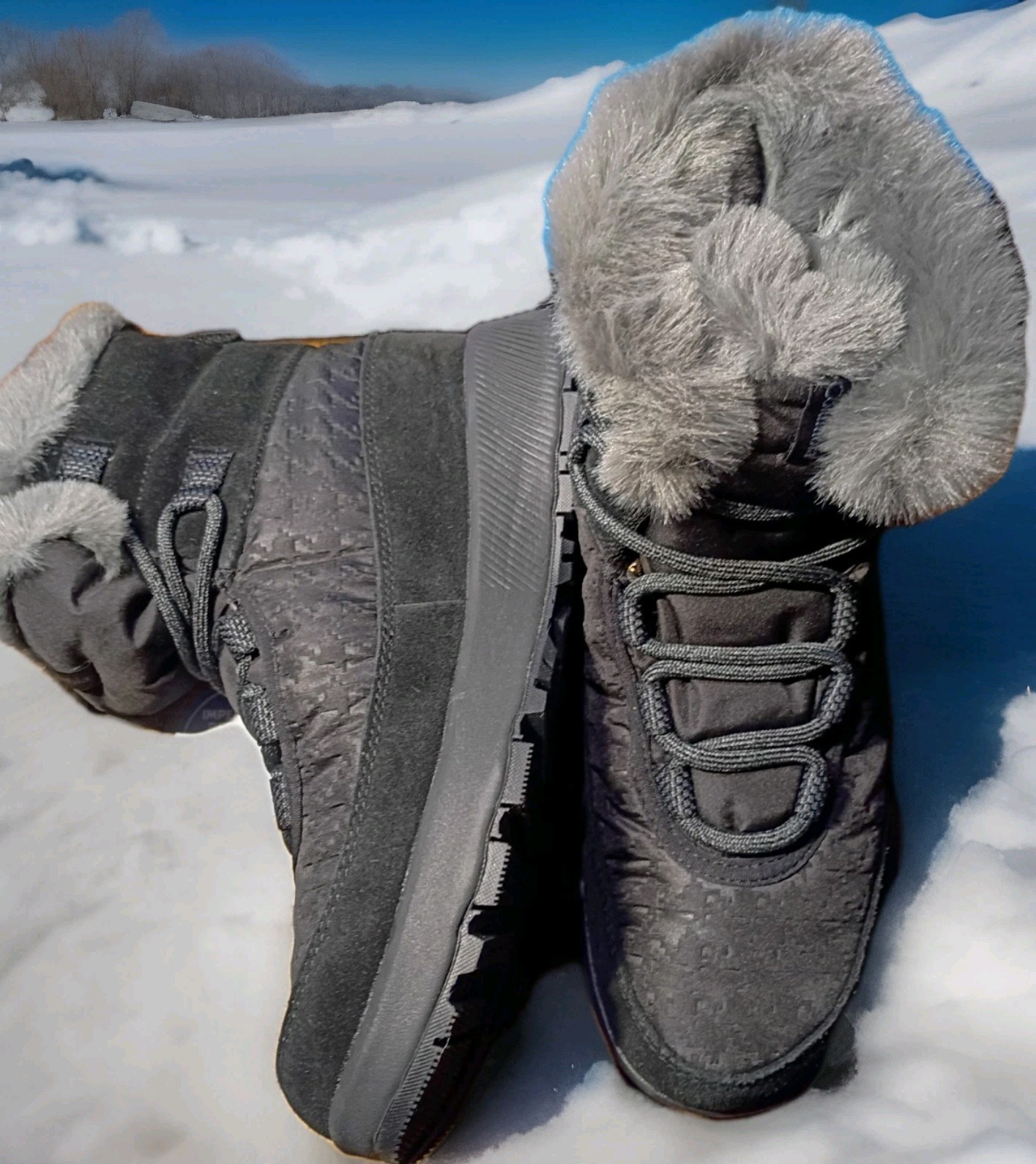 Mujer COLUMBIA OMNI HEAT ¡Oro! Bota de nieve Slopeside Peak 2 Luxe IMPERMEABLE 8,5