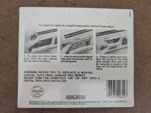 Lot 2 Coleco ADAM Computer System High Speed Digital Data Blank Tape C-250 NOS - Afbeelding 3 van 5