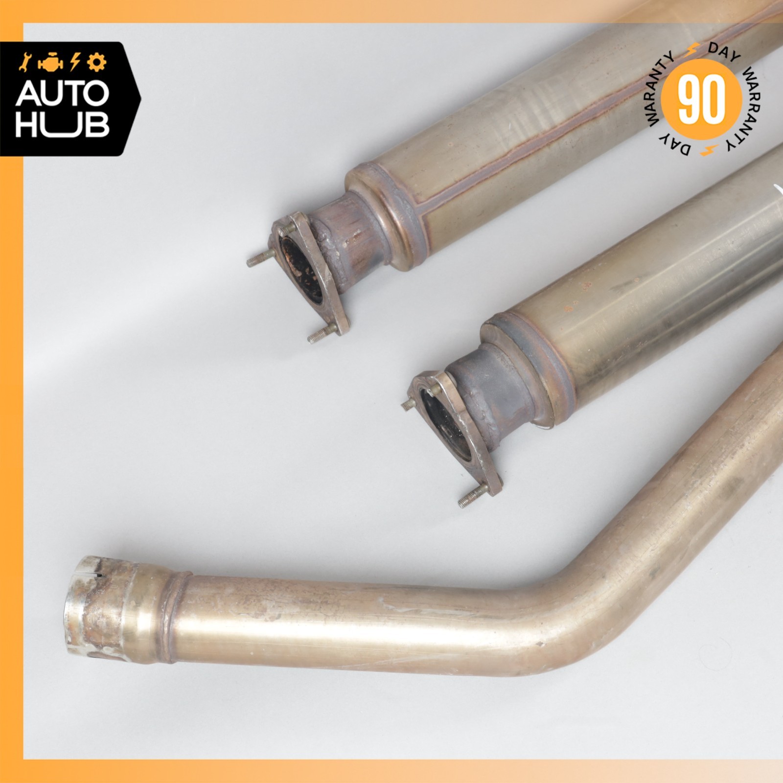 Bentley Continental GT GTC 6.0L Exhaust Resonator Mufflers Set Quicksilver