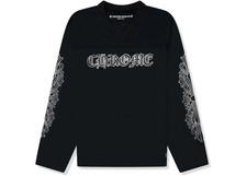 Size L Chrome Hearts Stadium Mesh L/S Jersey Black