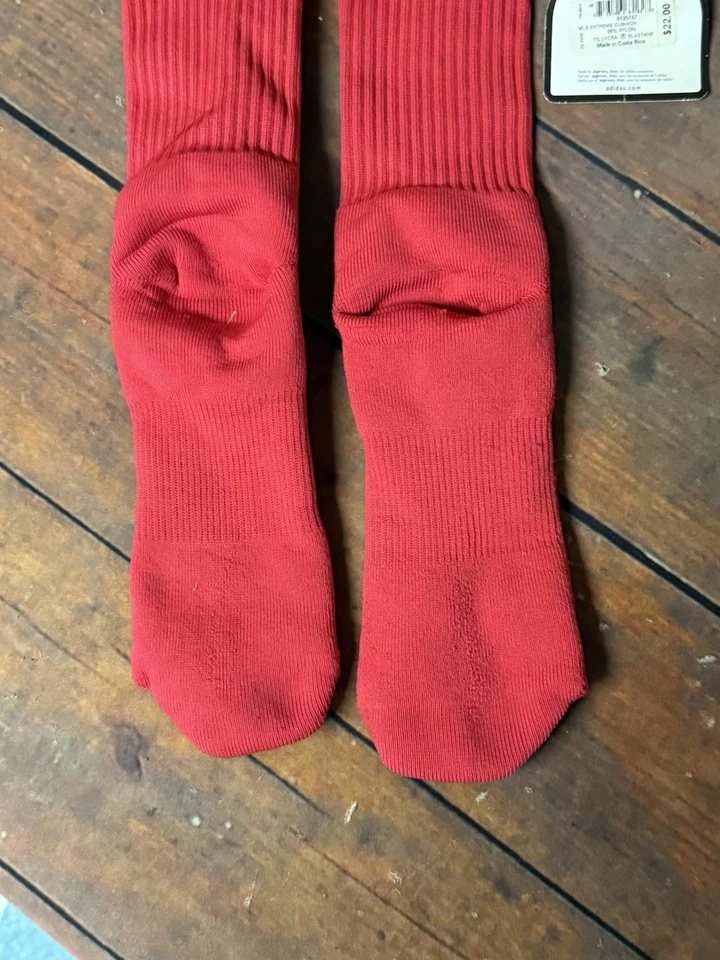 Calcetines Adidas Chicago Fire MLS FC, 2011/2012, Rojo Azul, Hombres XL Sobre la Rodilla Foto 3 de 4