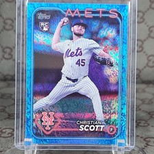 Topps Update Christian Scott #US218 Blue Holo Foilboard Rookie Card 071/999. rookie card picture