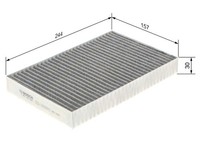 Bosch 1 987 435 569 Filter, Cabin Luft FüR Tesla