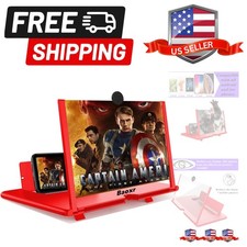3D Screen Magnifier 12-inch HD Mobile Smartphone Video Magnifier Support X / ...
