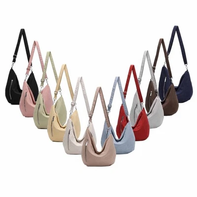 DAMEN TASCHE MOON Bag Cord Crossbody Runde Schultertasche Shopper Umhängetasche - Bild 1 von 4