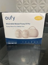 eufy S1 Pro Wearable Breast Pump HeatFlow App Control Charging Case White