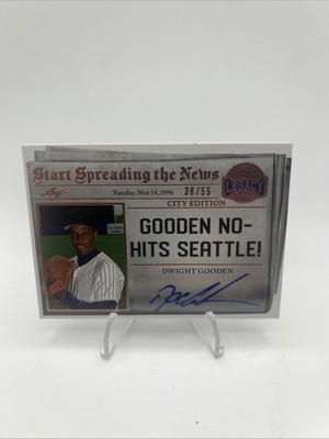 2023 Leaf Bronx Legacy DWIGHT GOODEN Start Spreading The News /55 Auto