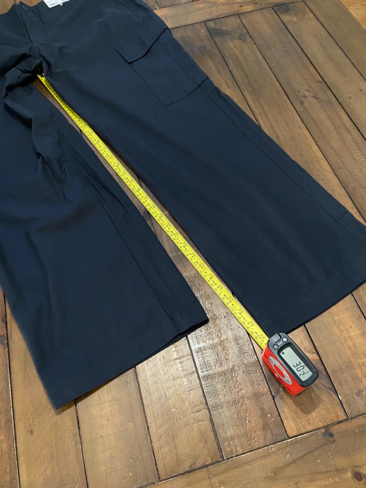 Uniqlo Cargo Pants Womens Large 31x30 Black utility lightweight Gorpcore Casual thumbnail 8