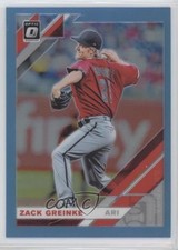 2019 Panini Donruss Optic Carolina Blue Prizm 31/50 Zack Greinke #139 8k4