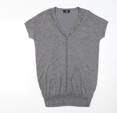 Pullover Pulli Damen UK Größe S Wallis Grau