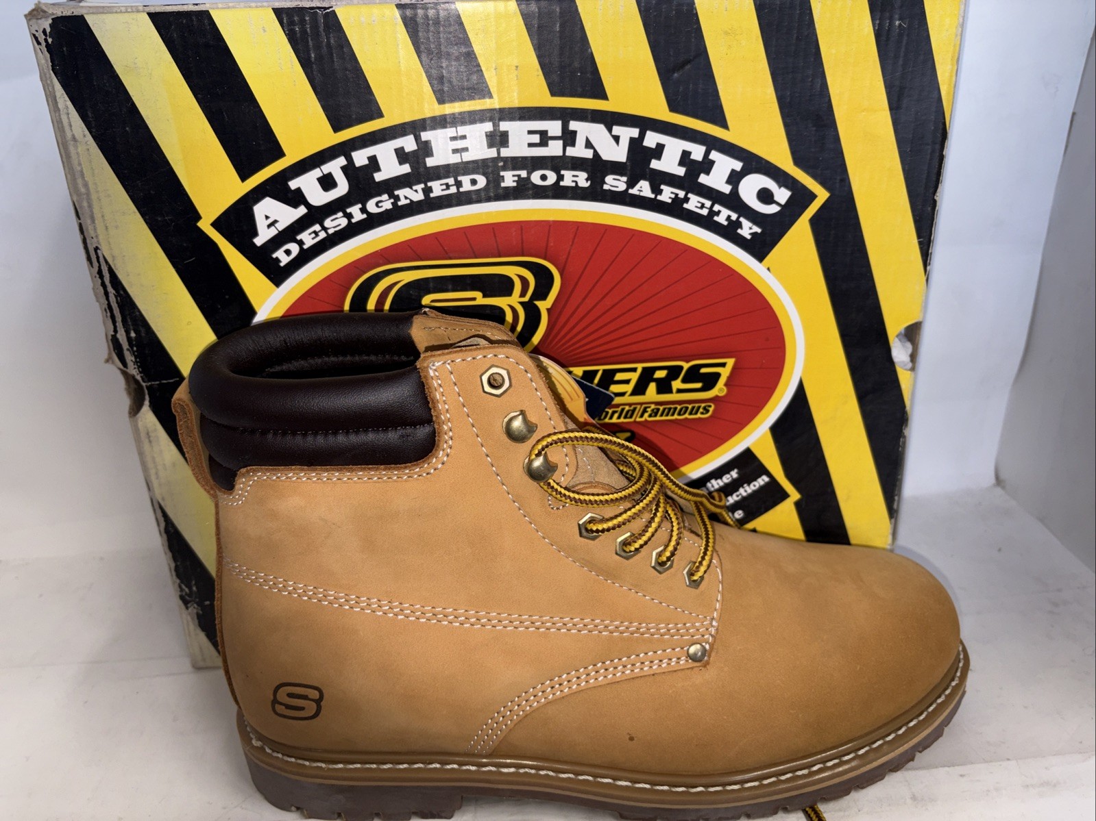 Skechers Authentic Work Boot Wide 76891EW/WTN WIDE.