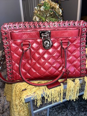Michael Kors red handbag