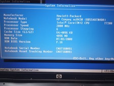 Notebook HP Compaq Business nc8430 - Core Duo T7200 / 2 GHz - solo parti no HD 