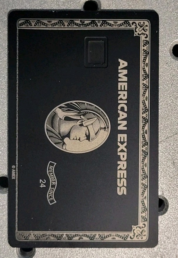 AMERICAN EXPRESS メタルネームプレート Custom Silver Metal Card