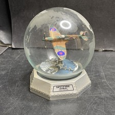 Franklin Mint IMA 1938 Supermarine Spitfire Mk.I in Globe Sculpture - Very Rare