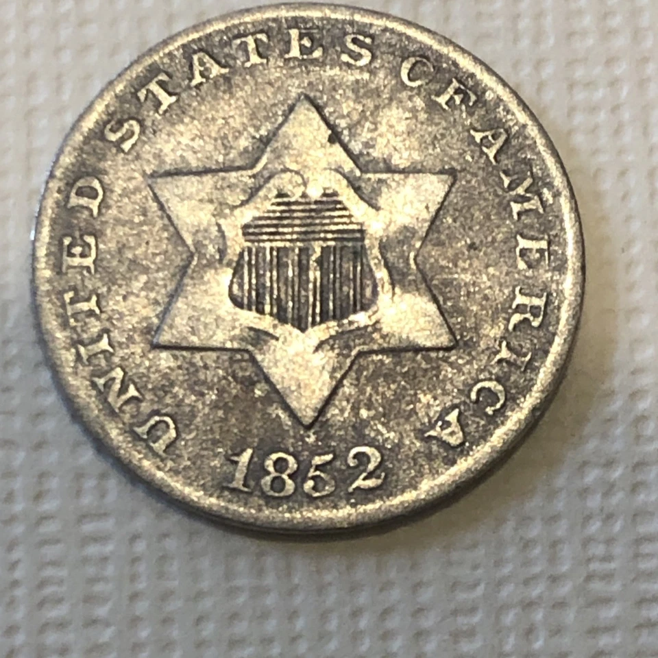 1852 Silver Three Cent Piece VF+++Stunning Rare Coin ((Trime)) Sharp - Image 2 of 4