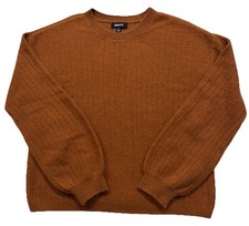 DKNY Ribbed Pullover Sweater Women  s Size Small Balloon Sleeves Preppy City