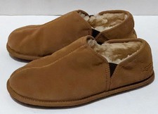 UGG Australia Brown 5112 SUEDE LEATHER SLIPPERS SHEARLING LINED 9