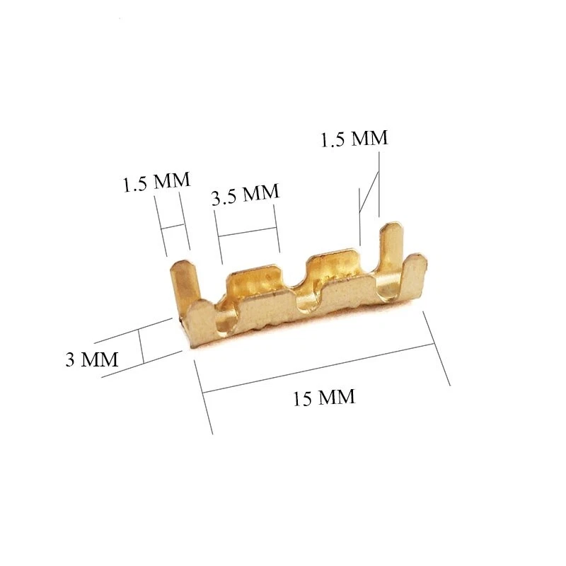 200Pcs 0.5-1.5mm² Car Copper Buckle Crimp Electrical Wire Connector Terminal Kit - Image 2 of 4