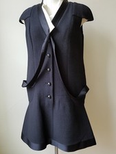 CHANEL AMAZING RANWAY BLACK EVENING TIMELESS DRESS SIZE 42