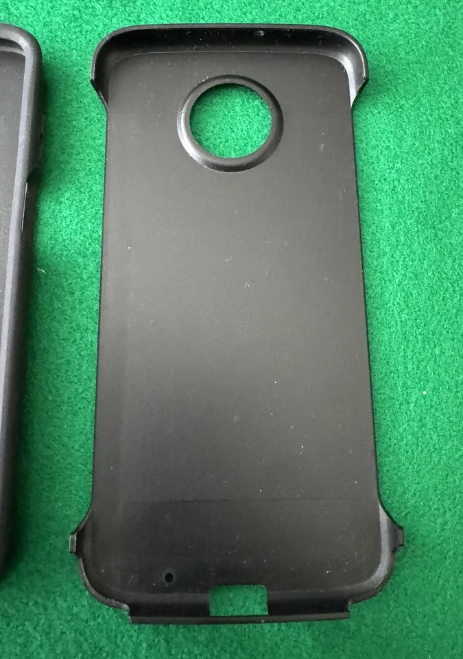 Funda protectora resistente de doble capa Verizon para moto z3 negra con protector de pantalla Foto 4 de 4