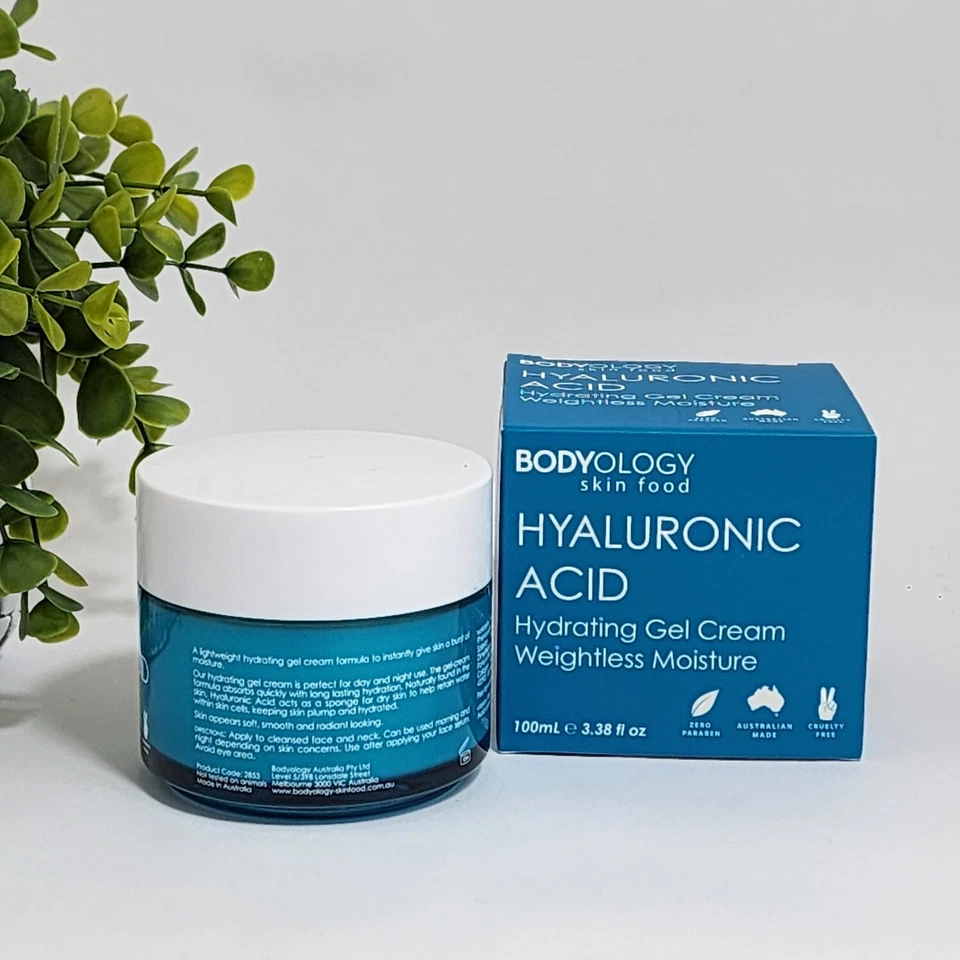 Bodyology Skin Food Hyaluronic Acid Hydrating Gel Cream Lightweight 3.38 fl oz - Image 3 of 4