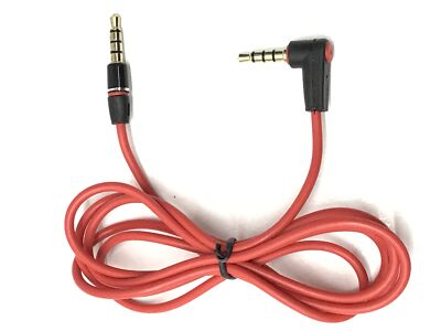 Rot AUX Audio Kabel 3,5mm für SOUND2GO BIGBASS XL Bluetooth Lautsprecher