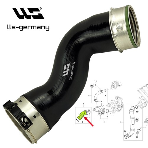 Durite Turbo / Tuyau D'intercooler Pour BMW X3 E83 3.0d / 3.0sd - Référence 11613415784 - Neuf