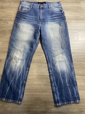 VTG Phat Farm Baggy Jeans Men 36x32 Wide Leg Streetwear Skater Y2K Hip Hop